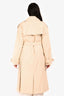 Song Of Style Cream 'Solene' Faux Leather Belted Coat Size M