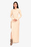 Lovers + Friends Cream Ribbed Knit Cutout Maxi Dress Size S
