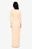 Lovers + Friends Cream Ribbed Knit Cutout Maxi Dress Size S