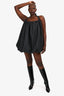 Lovers + Friends Black Bubble Hem Mini Dress Size M