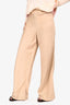 L'Academie Tan Wide Leg Trousers Size M