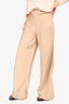 L'Academie Tan Wide Leg Trousers Size M