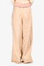 L'Academie Tan Wide Leg Trousers Size M
