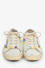 Golden Goose White/Multicolour Beaded Detail Sneakers Size 37