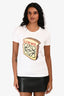 Loewe White Cotton Toast Logo T-Shirt Size XS