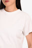 Balenciaga White Cotton Logo Graphic T-Shirt Size M