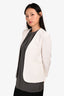 Theory White Buttonless Blazer Size 2