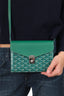 Goyard Green Goyardine Calfskin Chypre Wallet on Chain