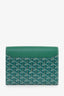 Goyard Green Goyardine Calfskin Chypre Wallet on Chain