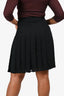 St. John Black Pleated Midi Skirt Size 6