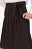 Zac Posen Brown Pleated Mini Skirt Size 6