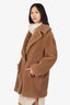 Max Mara Brown Alpaca "Teddy" Coat Size 12