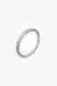 David Yurman Sterling Silver Pave Diamond Set Cable Ring