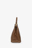 Fendi 2013 Brown Calf Leather Medium Peekaboo with Strap