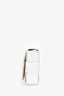 Bottega Veneta White Leather The Cassette Crossbody Bag