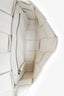 Bottega Veneta White Leather The Cassette Crossbody Bag