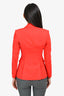 Altuzarra Red Fringe Detail Blazer Size 36