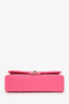 Pre-Loved Chanel™ Pink Caviar Leather Medium Classic Double Flap Shoulder Bag