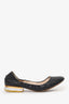 Chloé Black Leather Ballet Flats Size 39