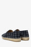 Pre-Loved Chanel™ Grey Wool Plaid CC Logo Espadrilles Size 41