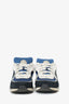 Pre-Loved Chanel™ Black/Blue Suede/Mesh Chunky Sneaker Size 38.5