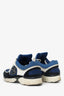 Pre-Loved Chanel™ Black/Blue Suede/Mesh Chunky Sneaker Size 38.5