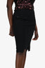 Tom Ford Black Midi Skirt Size 46