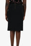 Tom Ford Black Midi Skirt Size 46