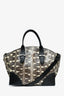 Alexander McQueen Limited Edition Black Leather Python Top Handle with Strap