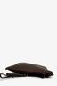The Row Brown Grained Leather Wristlet