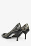 Gucci Vintage Silver Metallic GG Heels Size 36