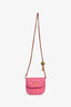 Pre-Loved Chanel™ 2019 Pink Lambskin Mini Pearl Crush Waist Bag