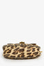 Chloe Yellow/Brown Leopard Print Leather Mini 'Drew' Crossbody Bag