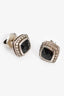 David Yurman Sterling Silver Black Onyx Diamonds Albion® Stud Earrings