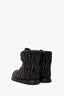 Miu Miu Black Nylon Padded Snow Boots Size 37