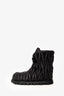 Miu Miu Black Nylon Padded Snow Boots Size 37
