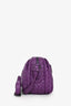 Bottega Veneta Purple Intrecciato Leather Camera Crossbody Bag