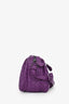 Bottega Veneta Purple Intrecciato Leather Camera Crossbody Bag