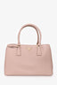 Prada 2012 Blush Saffiano Lux Medium Tote with Strap
