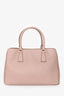 Prada 2012 Blush Saffiano Lux Medium Tote with Strap