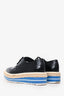 Prada Black Leather Platform Sneakers Size 36
