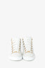 Balenciaga White Leather High Top Sneakers Size 35