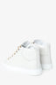 Balenciaga White Leather High Top Sneakers Size 35