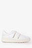 Valentino White Leather Rockstud Sneakers Size 35