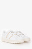 Valentino White Leather Rockstud Sneakers Size 35