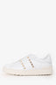 Valentino White Leather Rockstud Sneakers Size 35