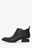 Alexander Wang Black Leather Kori Ankle Boots Size 36