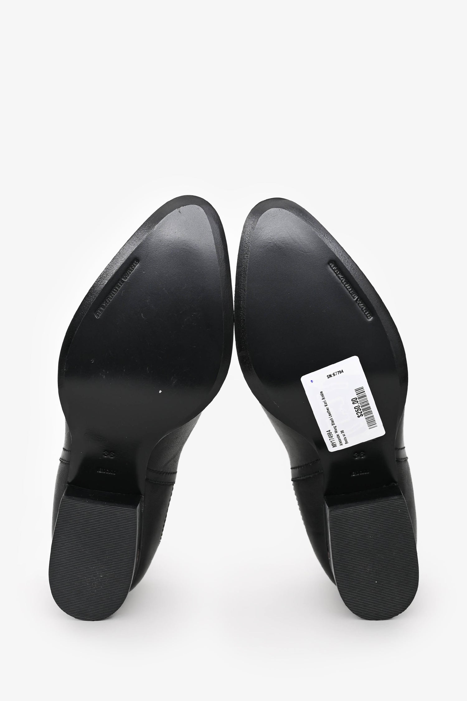 Alexander Wang Black Leather Kori Ankle Boots Size 36 – Mine