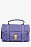 Proenza Schoulder Purple Leather PS1 Tiny Shoulder Bag with Strap