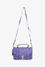 Proenza Schoulder Purple Leather PS1 Tiny Shoulder Bag with Strap